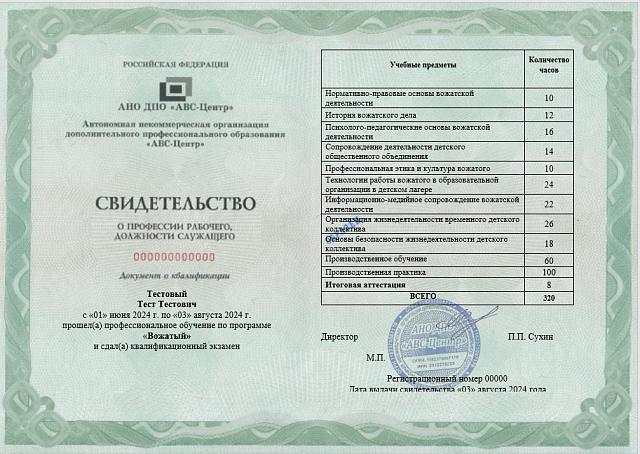 Вожатый. Обучение дистанционно
