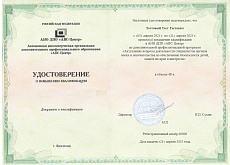 Образец документа по программе: актуальные вопросы деятельности специалистов органов опеки и попечительства по обеспечению безопасности детей, защите их прав и интересов
